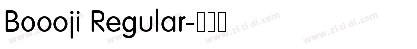 Boooji Regular字体转换 Boooji Regular字体转换
